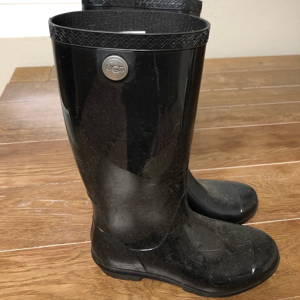UGG rain boots.